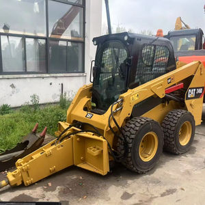 Mini chargeuse compacte Caterpillar CAT 246D d'occasion bon marché avec godet 3 tonnes nouvellement en stock Shanghai - Product Image 1