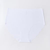 Culotte sans couture en soie glacée pour femmes, jupe festonnée multicolore, slip invisible sans trace, taille basse, solide, vente en gros