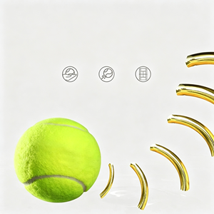 Ballons de tennis pressurisés pour l'entraînement scolaire, qualité compétition, feutre durable, taille officielle, rebond constant - Product Image 3