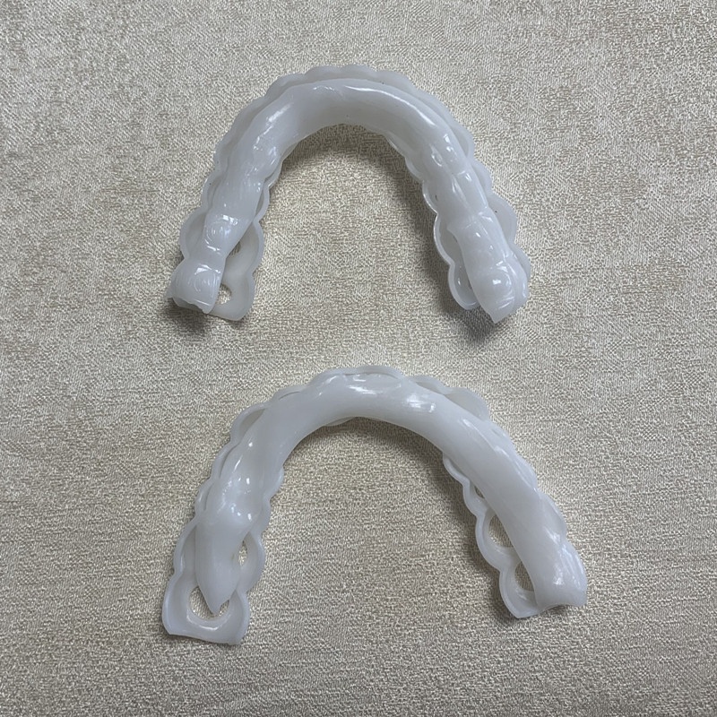 Верхняя Нижняя крышка для зубов, индивидуальная этикетка, зубные протезы для отбеливания зубов, зубные протезы, виниры для улыбки