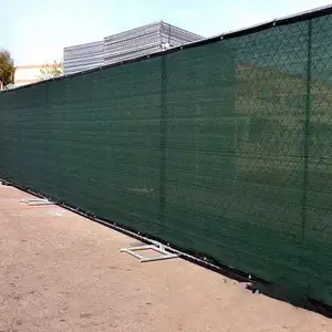 Vert foncé, couleur avec filet d'ombrage en fil noir avec œillets tissés Taux d'ombrage Net Tape Tape Flat Wire Sun Shade Net/