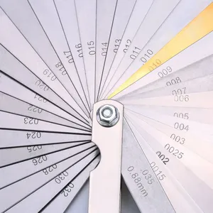 <span class=keywords><strong>Jauge</strong></span> <span class=keywords><strong>d</strong></span>'<span class=keywords><strong>épaisseur</strong></span> métrique 32 lames ensemble poussoir avec plage <span class=keywords><strong>d</strong></span>'outils de mesure <span class=keywords><strong>d</strong></span>'écart en laiton 0.04mm 0.88mm Valve mesure de moto - Product Image 3