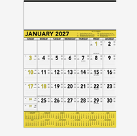 Calendarios de Notas para Contratistas con Logotipo Personalizado 2027, Regalo Promocional Personalizado al por Mayor, de Escritorio, Premium, Más Vendidos
