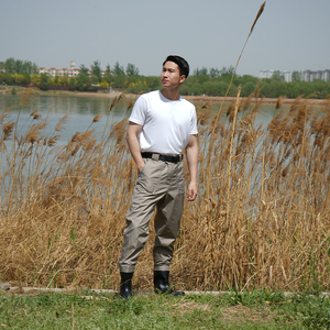 <span class=keywords><strong>Cuissardes</strong></span> de pêche imperméables et respirantes pour hommes et <span class=keywords><strong>femmes</strong></span> avec bas et bottes durables - Product Image 3