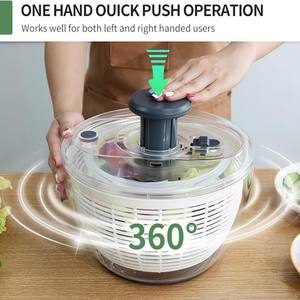 Escurridor de Ensaladas Multiusos Ecológico de Plástico para Lavar Lechuga y Vegetales, Utensilio de Cocina para el Hogar - Product Image 5