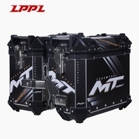 Offre Spéciale : Ensemble de 3 Valises en Alliage d'Aluminium Étanche et Antirouille (45L+38L+32L) pour Top Case Moto – Compatible Tous Types de Motos