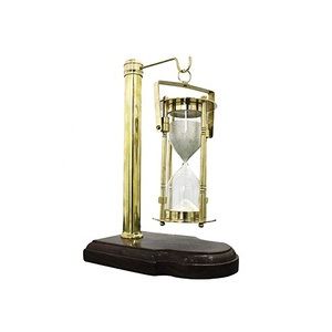 Sabres dorés en laiton avec boussole et crochet de suspension, fabrication nautique, minuterie de sable, finition Antique - Product Image 6