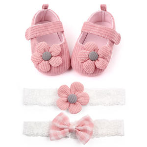 Sepatu Bayi Perempuan dan Set Headband Rambut Bayi Desain Terlaris - Product Image 5