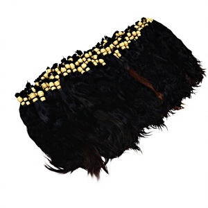 Cabello Virgen Vietnamita Fino Premium para Bebés, de un Solo Donante, 1kg, de 40cm a 90cm, a Granel, Listo para Decolorar de Marrón a Rubio - Product Image 1