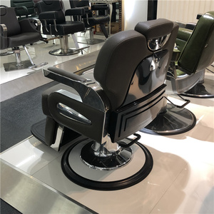 Kisen Electric sillas de peluquero de cuero de lujo de un motor puede invertir automáticamente el pedal trasero babera Silla de peluquería para la venta - Product Image 3
