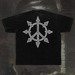 Camisetas de Manga Corta Extra Grandes para Hombre, 100% Algodón, con Estampado Personalizado, Logotipo Frontal, Tela de 250g, Cuello Redondo - Product Image 3