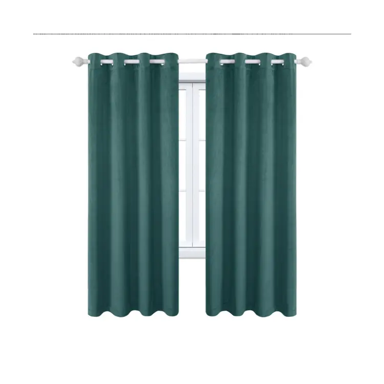 Ready made hotel curtains fabric luxury living room curtain set