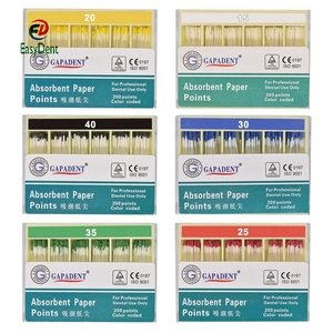 Superieure Kwaliteit Dental Absorberend Papier Punten Wortel Annuleren Endodontie Katoen Fiber Tips Tandarts Product #15-#40 200 stks/doos - Product Image 2