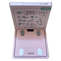 Balance connectée multifonctionnelle pour la mesure de la graisse corporelle, capacité 180 kg, alimentée par batterie, moniteur de santé portable