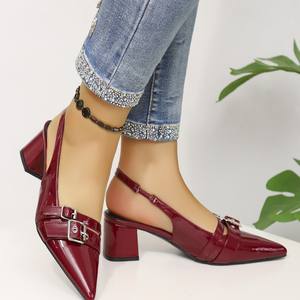 Nuovi <span class=keywords><strong>Sandali</strong></span> Estivi da Donna 2025 Versatili con <span class=keywords><strong>Tacco</strong></span> Alto e Cinturino Posteriore, Comodi, Traspiranti, a Punta, con <span class=keywords><strong>Tacco</strong></span> Grosso, di Tendenza - Product Image 6