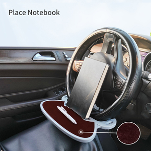 Table de <span class=keywords><strong>voiture</strong></span> multifonctionnelle réglable à fixer sur le volant, organiseur pour collations, boissons et ordinateurs portables - Product Image 3