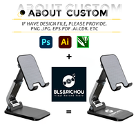 Support de téléphone portable en aluminium personnalisé avec logo d'entreprise, support de bureau pliable pour tablette et téléphone portable, cadeau de bureau