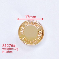 Boutons en alliage de zinc écologiques de haute qualité pour coupe-vent costumes jeans-Extensions de col personnalisables Technologie de placage 7 jours