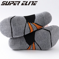 Logo personnalisé Hommes Cheville Haute Basketball Cycle Chaussettes