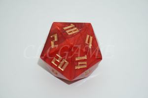 <span class=keywords><strong>Dados</strong></span> <span class=keywords><strong>de</strong></span> Titan hechos a mano <span class=keywords><strong>de</strong></span> 54MM, <span class=keywords><strong>dados</strong></span> grandes con bordes afilados para DND, mazmorras y dragones, <span class=keywords><strong>dados</strong></span> RPG D20, Tinta acrílica personalizada, Color gigante - Product Image 4