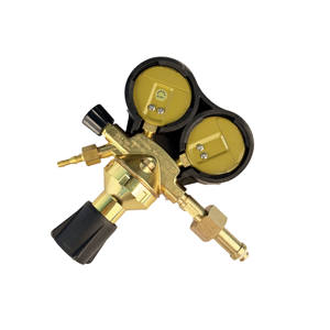 Régulateur de pression <span class=keywords><strong>double</strong></span> manomètre en laiton pour <span class=keywords><strong>gaz</strong></span> argon, <span class=keywords><strong>propane</strong></span>, acétylène - Product Image 1
