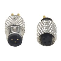 Connecteur industriel étanche OEM IP67 IP68 prise mâle femelle connecteurs circulaires M5 connecteur moulable 3 broches M5