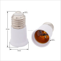 Extension de base de lampe E27 à E27 convertisseur de support de lampe 65mm adaptateur de douille de lampe ignifuge pour ampoule