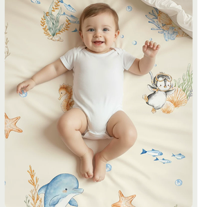 Coussin de matelas antidérapant imperméable en coton <span class=keywords><strong>pour</strong></span> bébé, lavable, respirant, motif animal, <span class=keywords><strong>50</strong></span>*70 <span class=keywords><strong>CM</strong></span> - Product Image 5