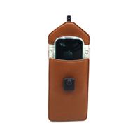 Pochette de téléphone en cuir de luxe personnalisable, bandoulière pour l'école, fonction de verrouillage, anti-caméra