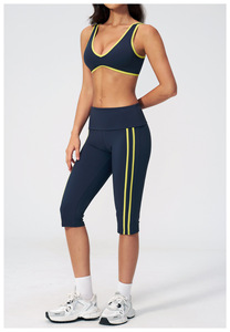 Conjuntos de Yoga de 6 Piezas para Mujer con Logotipo Personalizado, Diseño Color Block, Secado Rápido, Cuello Cuadrado, Ropa Deportiva para Gimnasio y Entrenamiento - Product Image 5