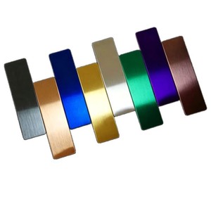 Base de badge nominatif en acier inoxydable Chuangwei 70x20mm, gravure laser pour équipement et machines industrielles - Product Image 3