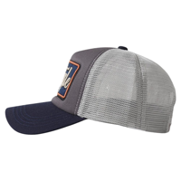 Gorra Trucker de Malla de Alta Calidad con Bloques de Color, Parche Bordado, Visera Curva, Ajustable, de 5 Paneles, Estilo Gorra de Béisbol para Camionero