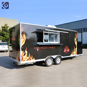 Camptrl vuông di động Dot thực phẩm Trailer đầy đủ trang bị nhà hàng giá rẻ Kebab thức ăn nhanh xe tải kem thực phẩm kiosk - Product Image 2