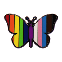 Pas de commande minimum usine personnalisé métal dur et doux émail broche arc-en-ciel insigne broche Gay Pride épinglette