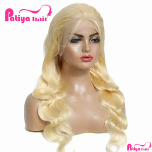 Pelucas de Cabello Humano Indio Rubio 613 con Ondas Corporales, Pre-Desplumadas, Transparentes, de 12, 14, 18, 20, 26, 32, 30, 28 Pulgadas, 13x4, 13x6, 5x5, con Encaje Frontal HD - Product Image 2