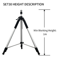 Support de trépied d'ascenseur de niveau laser en aluminium portatif professionnel léger SET30