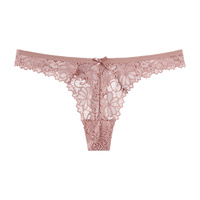 Nueva Tanga de encaje sexy transpirable de cintura baja cómoda entrepierna de algodón ropa interior de mujer