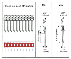 Clous à gaz galvanisés, clous à gaz pour béton, clous de tir pour béton - Product Image 5