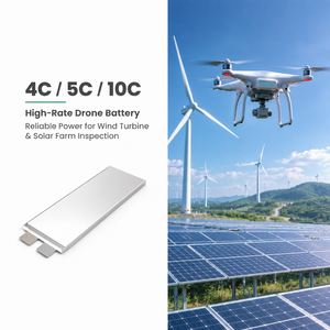 แบตเตอรี่กึ่งแข็ง 5C 16ah 22ah 25ah 30Ah 33Ah 39Ah 47ah 50ah 60ah 68ah 72ah 80ah 44.4V 400wh/kg สำหรับโดรน UAV - Product Image 4