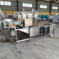 Volledig automatische groentewasmachine met bubbelsysteem voor voedselverwerkingsfabrieken