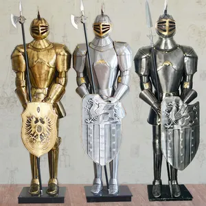 Escultura de Guerrero de la Antigua Roma en Venta, Escultura de Hombre de Mármol, Hombre de Pie Sosteniendo una Lanza - Product Image 1