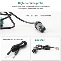 6 in 1 WiFi Water Quality Tester Smart pH EC TDS Salinity S.G. Temp Meter for Aquarium, Hydroponics & Swimming Pool Tuya APP