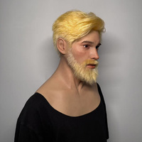 Masque de fête réaliste en silicone artificiel de haute qualité, couvre-tête Edward Hollywood pour travestissement et cosplay