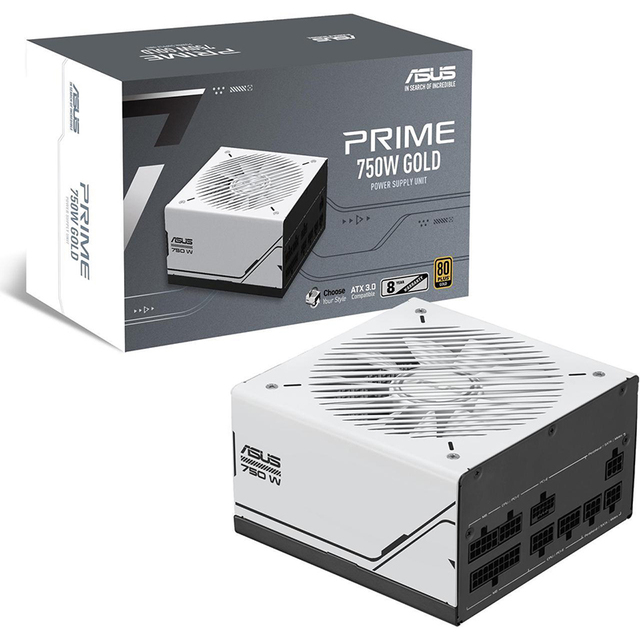 Prime AP-750G Gold 750 Watt, ATX 3.0 Compatible, Fully Modular Power Supply, 80+ Gold Certified, Dual Ball Bearings