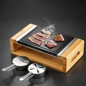 Juego <span class=keywords><strong>de</strong></span> <span class=keywords><strong>Piedra</strong></span> <span class=keywords><strong>para</strong></span> Cocinar Carne al Fuego Directo <span class=keywords><strong>para</strong></span> <span class=keywords><strong>Barbacoa</strong></span>/BBQ/Hibachi/Parrilla <span class=keywords><strong>de</strong></span> Carne con Juego <span class=keywords><strong>de</strong></span> Vajilla <span class=keywords><strong>de</strong></span> Madera - Product Image 5