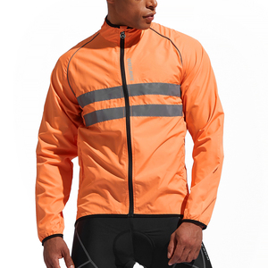 WOSAWE personalizado hombres <span class=keywords><strong>ciclismo</strong></span> chaqueta reflectante a prueba de viento venta al por mayor ligero bicicleta de carretera <span class=keywords><strong>cortavientos</strong></span> - Product Image 4