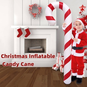 Giáng sinh PVC <span class=keywords><strong>Inflatable</strong></span> đi bộ dính cane-kỳ nghỉ ngoài trời trang trí cho navidad 70 inch Chiều cao - Product Image 2