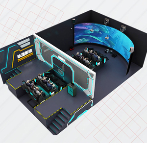Cinéma sur rail dynamique 5D 7D 9D, expérience immersive de réalité virtuelle avec plateforme de mouvement pour 15 à 20 passagers, jeu de réalité virtuelle - Product Image 1