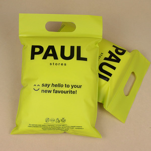 In Logo Nắp Kéo Poly Pe T-Shirts Túi Xử Lý Frosted Dây Kéo Nhựa Bao Bì Zip Khóa Túi Cho Quần Áo Với Xử Lý - Product Image 1