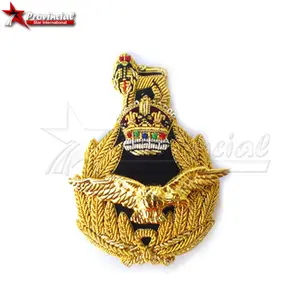 Raf air rank badge king crown hand made embroidered badges